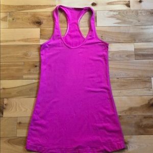 lululemon pink racerback tank - size 4